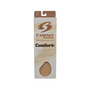 Cadence Insoles Comfort Orthotic Shoe Inserts Size E Men 8-9 Women 9-10